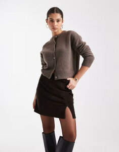 F[_ fB[X {gX XJ[g R[fC ~j Vero Moda corduroy notch front mini skirt in chocolate Chocolate torte `R[g