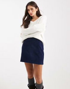�X���[�h�x�A ���f�B�[�X �{�g���X �X�J�[�g �~�j �R�b�g�� Threadbare cotton cord mini skirt NAVY �l�C�r�[