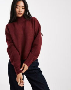 X[hxA fB[X AE^[ jbgEZ[^[ nClbN Z[^[ Threadbare high neck sweater Brick Red bh