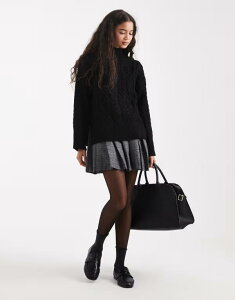 u[u\E fB[X AE^[ jbgEZ[^[ nClbN Z[^[ jbg Brave Soul chunky cable knit high neck sweater Black ubN