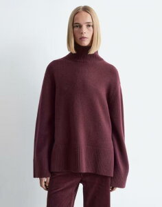 AhAU[Xg[[Y fB[X AE^[ jbgEZ[^[ nClbN Z[^[ jbg & Other Stories high neck relaxed knit sweater plum BURGUNDY PLUM o[KfB