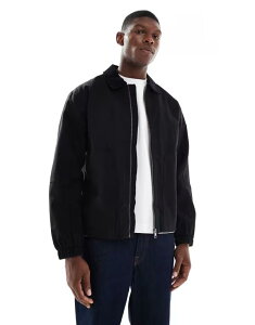�I�����[�A���h�T���Y �����Y �A�E�^�[ �R�[�g �W���P�b�g ONLY & SONS oversized heavyweight barn jacket with cord collar Black �u���b�N