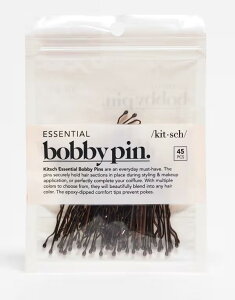 �L�b�`�� ���f�B�[�X �A�N�Z�T���[ Kitsch Essential Bobby Pins 45 Pack - No color �u���E��