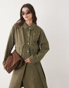 UOhv[Xg fB[X AE^[ WPbgEu] Nbvh The Ragged Priest cropped jacket green - part of a set Khaki J[L