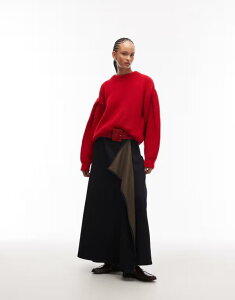 �G�C�\�X ���f�B�[�X �{�g���X�J�[�g �f�j�� ASOS DESIGN denim hanky hem skirt indigo with brown tint INDIGO �C���f�B�S