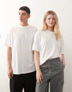 �R���[�W���� ���f�B�[�X �g�b�v�X T�V���c COLLUSION Unisex white T-shirt WHITE �z���C�g