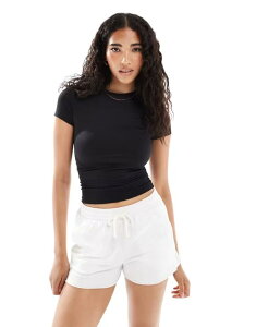 �~�X�Z���t�t���b�W ���f�B�[�X �g�b�v�X T�V���c Misselfridge sculpted short sleeve tee Black �u���b�N