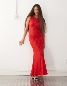 �G�C�~�[�E���[ ���f�B�[�X �g�b�v�X �����s�[�X �V�A�[ ���[�X �}�L�V Amy Lynn sheer lace maxi slip dress Red ���b�h