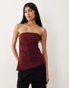 �W�F�C�f�B�[���C ���f�B�[�X �g�b�v�X �V���c �M���U�[ JDY ruchedetail bandeau corsetop BURGUNDY �o�[�K���f�B
