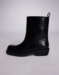 �G�C�\�X �����Y �V���[�Y �u�[�c�E���C���u�[�c �R���g���X�g ASOS DESIGN pull on boots with contrast edges Black �u���b�N