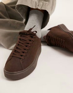 �G�C�\�X �����Y �V���[�Y �X�j�[�J�[ ���[�X ASOS DESIGN lace up sneakers drench BROWN �u���E��