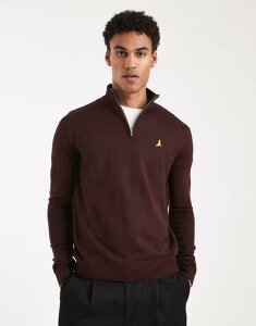 �u���[�u�\�E�� �����Y �A�E�^�[ �j�b�g�E�Z�[�^�[ Brave Soul 1/4 zip knit sweater in oxblood �I�b�N�X�u���b�h
