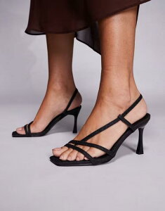 �V�~ ���f�B�[�X �V���[�Y �T���_�� �q�[�� SIMMI Shoesimmi London Cushy heeled sandals glitter BLACK GLITTER �u���b�N