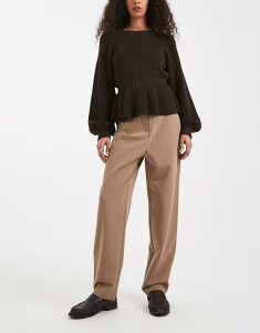 �~�X�Z���t�t���b�W ���f�B�[�X �{�g���X �J�W���A���p���c Misselfridgessentials cigarette pants in camel �L������