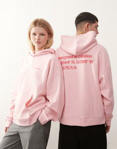 �R���[�W���� ���f�B�[�X �A�E�^�[ �p�[�J�[�E�X�E�F�b�g ���S COLLUSION Unisex logo hoodie PINK �s���N