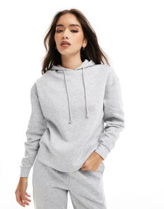 �s�[�V�[�Y ���f�B�[�X �A�E�^�[ �p�[�J�[�E�X�E�F�b�g Piecesweat hoodie in light gray melange - part of a set Light Gray �O���[