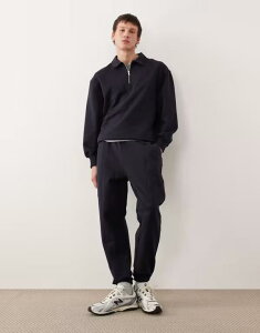 �G�C�\�X �����Y �{�g���X �J�W���A���p���c �X�E�F�b�g�p���c ASOS DESIGN tapered heavyweight sweatpants with pleats - part of a set Deep well �l�C�r�[