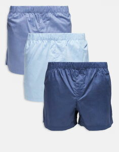 �W���b�N �A���h �W���[���Y �����Y �A���_�[�E�F�A �g�����N�X Jack & Jones 3 pack woven boxers Troposphere �u���[
