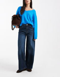 �G�C�\�X ���f�B�[�X �{�g���X �f�j���p���c �W�[���Y ASOS DESIGN oversized baggy boyfriend jeans wash Blue tint �u���[
