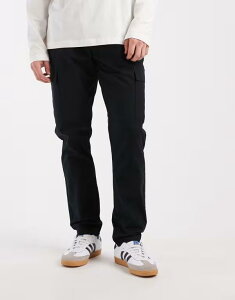 �G�C�\�X �����Y �{�g���X �J�W���A���p���c �J�[�S�p���c ASOS DESIGN slim pull on cargo pants ripstop Black �u���b�N