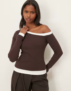 �G�C�\�X ���f�B�[�X �g�b�v�X �V���c �A�V�����g���[ ���m�N�� ASOS DESIGN monochrome double layer asymmetric top heather Gray Heather �O���[