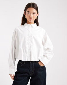 �s�[�V�[�Y ���f�B�[�X �g�b�v�X �V���c PIECES bubble hem shirt Cloudancer �z���C�g