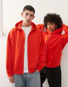 �R���[�W���� ���f�B�[�X �A�E�^�[ �p�[�J�[�E�X�E�F�b�g COLLUSION Unisex zip up hoodie RED ���b�h