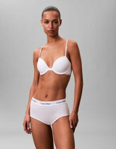 �J���o���N���C�� ���f�B�[�X �A���_�[�E�F�A �u���W���[ T�V���c �R�b�g�� Calvin Klein Icon Cotton Modal T-shirt bra White �z���C�g