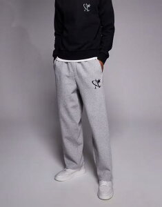 �A�_�v�g �����Y �{�g���X �J�W���A���p���c �X�E�F�b�g�p���c ���S ADPT loose fit sweatpants with star logo in light Gray Melange �O���[