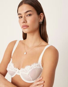 �t���[�s�[�v�� ���f�B�[�X �A���_�[�E�F�A �u���W���[ Free People fiona demi underwire bra White alyssum �z���C�g
