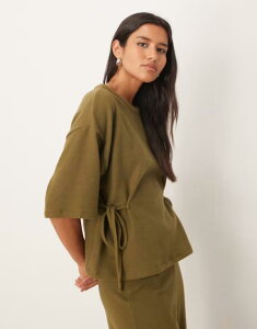 �G�C�\�X ���f�B�[�X �g�b�v�X T�V���c ASOS DESIGN Supersoft-shirt - part of a set Khaki �J�[�L