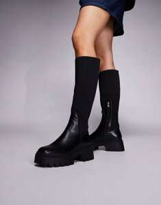 �V�~ ���f�B�[�X �V���[�Y �u�[�c�E���C���u�[�c SIMMI Shoesimmi London socknee-high boots Black �u���b�N