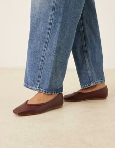 ���C�h ���f�B�[�X �V���[�Y �p���v�X RAID Maryana ballet flats Burgundy pu �o�[�K���f�B