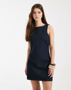 �~�X�Z���t�t���b�W ���f�B�[�X �g�b�v�X �����s�[�X �f�j�� Misselfridge denim shift dress indigo INDIGO �C���f�B�S