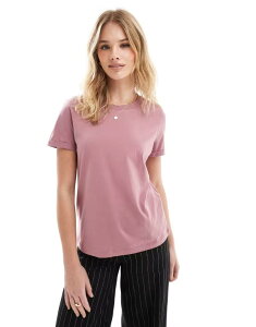 ���F�����[�_ ���f�B�[�X �g�b�v�X T�V���c Vero Moda t-shirt with cuffed hems in rose Nostalgia rose �s���N