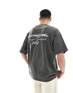 �O�b�h�t�H�[�i�b�V���O �����Y �g�b�v�X T�V���c Good For Nothing forever t-shirt in Taupe Gray �O���[