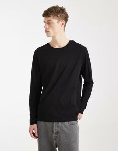 �W���b�N �A���h �W���[���Y �����Y �g�b�v�X T�V���c Jack & Jones long sleeve T-shirt Black �u���b�N