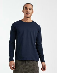 �W���b�N �A���h �W���[���Y �����Y �g�b�v�X T�V���c Jack & Jones long sleeve T-shirt Navy Blazer �l�C�r�[