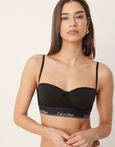 �J���o���N���C�� ���f�B�[�X �A���_�[�E�F�A �u���W���[ �R�b�g�� Calvin Klein Icon Cotton Modalightly lined balconette bra Black �u���b�N