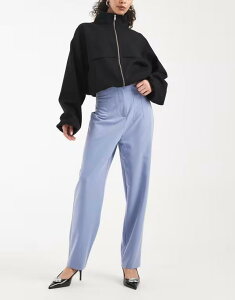 �~�X�Z���t�t���b�W ���f�B�[�X �{�g���X �J�W���A���p���c Misselfridgessentials cigarette pants in powder blue �u���[