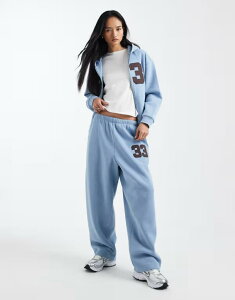 �R���[�W���� ���f�B�[�X �{�g���X �J�W���A���p���c �X�E�F�b�g�p���c COLLUSIONumber sweatpants - part of a set Steel Blue �u���[