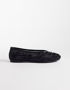 �V�~ ���f�B�[�X �V���[�Y �p���v�X ���b�V�� SIMMI Shoesimmi London Anita ballet flats mesh Black mesh �u���b�N