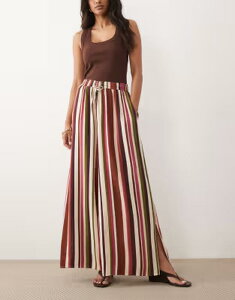 �m�[�o�f�B�[�Y �`���C���h ���f�B�[�X �{�g���X �J�W���A���p���c ���l�� Nobody's Child Elstow linen blend split hem pants in stripe - part of a set Multi �}���`�J���[