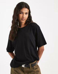 �u���[�u�\�E�� ���f�B�[�X �g�b�v�X T�V���c �I�[�o�[�T�C�Y�t�B�b�g Brave Soul oversized fit-shirt Black �u���b�N