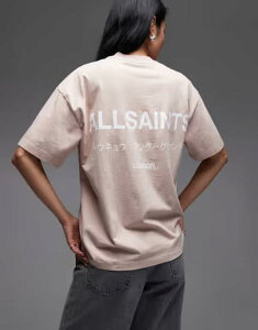 �I�[���Z�C���c ���f�B�[�X �g�b�v�X T�V���c Allsaints underground etta t-shirt in blush pink �s���N