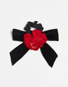 �t�H�[���u�A���h������ ���f�B�[�X �A�N�Z�T���[ �t�����[�� �t�����[ For Love & Lemons 3D floral detail hair bow RED ���b�h