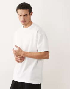 �W���b�N �A���h �W���[���Y �����Y �g�b�v�X T�V���c Jack & Jones oversized breathable t-shirt White �z���C�g