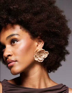 �A���h ���f�B�[�X �A�N�Z�T���[ �s�A�X�E�C�������O ALDO Fleurish beaded statement flower earrings GOLD �S�[���h