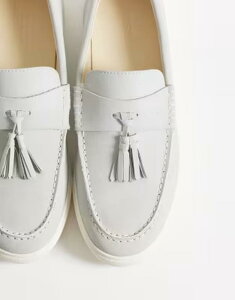 �G�C�\�X �����Y �V���[�Y �X���b�|���E���[�t�@�[ �X�G�[�h ASOS DESIGN tasseloafers faux suede Gray �O���[
