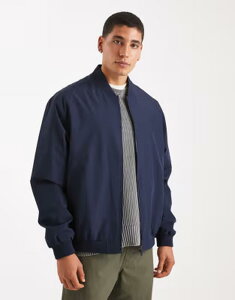 �W���b�N �A���h �W���[���Y �����Y �A�E�^�[ �W���P�b�g�E�u���]�� Jack & Jones bomber jacket Navy Blazer �l�C�r�[